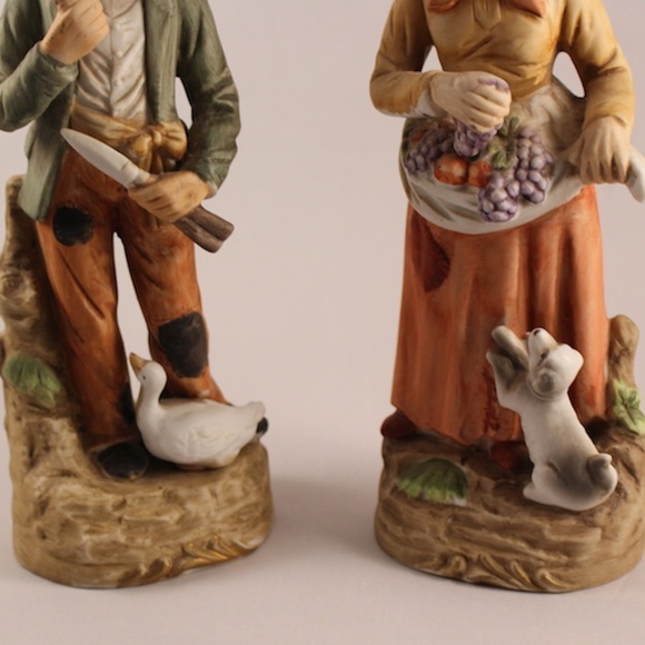 Vintage Homco Home Interior Golden Years Series Old Man and Woman Figurines 1417 - Picture 5 of 6
